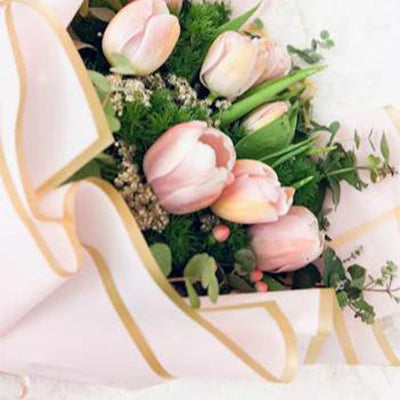 Elegant Pink Tulips Bouquet