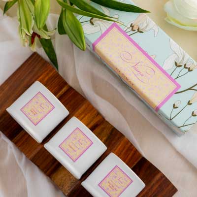 Floral Set of 3 Candles