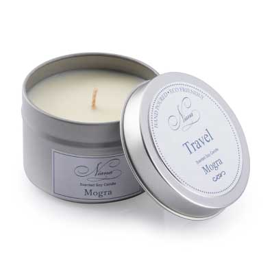 Mogra Scented Soy Candle in a Tin