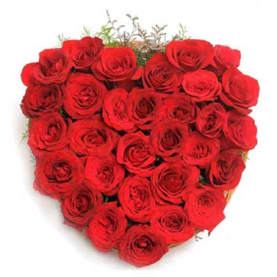 Luxury gift basket of red roses flowers - for birthday anniversary valentine - free urgent delivery India - Delhi Mumbai Bangalore Pune Hyderabad Chennai Kolkata Ahmedabad