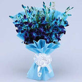Bouquet of Blue Orchid in luxury wrapping - for online delivery for your love - birthday anniversary congratulations good-luck - free urgent delivery 