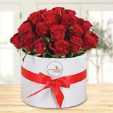 Luxury Basket of 25 red roses - for online delivery for your love - birthday anniversary congratulations good-luck - free urgent delivery India - Delhi Mumbai Bangalore Pune Hyderabad Chennai Kolkata Ahmedabad NOIDA Gurugram